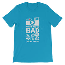Load image into Gallery viewer, Funny &quot;There Are No Bad Pictures&quot; Unisex T-Shirt - Siddh Studio
