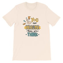 Load image into Gallery viewer, Motivational &quot;You Are Stronger&quot; Unisex T-Shirt - Siddh Studio

