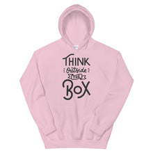 Load image into Gallery viewer, Motivational &quot;Think Outside The Box&quot; Unisex Hoodie - Siddh Studio
