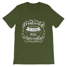 Load image into Gallery viewer, Fact &quot;Creativity Is To Think&quot; Unisex T-Shirt - Siddh Studio
