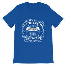 Load image into Gallery viewer, Fact &quot;Creativity Is To Think&quot; Unisex T-Shirt - Siddh Studio
