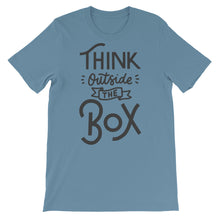 Load image into Gallery viewer, Motivational &quot;Think Outside The Box&quot; Unisex T-Shirt - Siddh Studio
