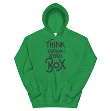 Load image into Gallery viewer, Motivational &quot;Think Outside The Box&quot; Unisex Hoodie - Siddh Studio
