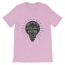 Load image into Gallery viewer, Fact &quot;Creativity Is Intelligence Having Fun&quot; Unisex T-Shirt - Siddh Studio

