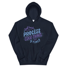 Load image into Gallery viewer, Motivational &quot;Don&#39;t Rush The Process&quot; Unisex Hoodie - Siddh Studio
