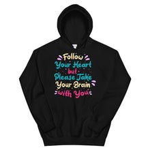 Load image into Gallery viewer, Fact &quot;Follow Your Heart&quot; Unisex Hoodie - Siddh Studio
