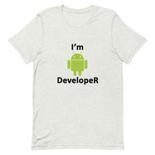 Load image into Gallery viewer, Technology &quot;I&#39;m Android Developer&quot; Light Color Unisex T-Shirt - Siddh Studio
