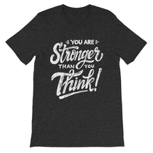 Load image into Gallery viewer, Motivational &quot;You Are Stronger Than You Think&quot; Unisex T-Shirt - Siddh Studio
