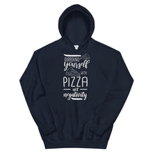 Load image into Gallery viewer, Pizza &quot;Surround Yourself With Pizza&quot; Unisex Hoodie - Siddh Studio
