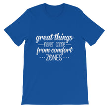 Load image into Gallery viewer, Fact &quot;Great Things Never Come&quot; Unisex T-Shirt - Siddh Studio
